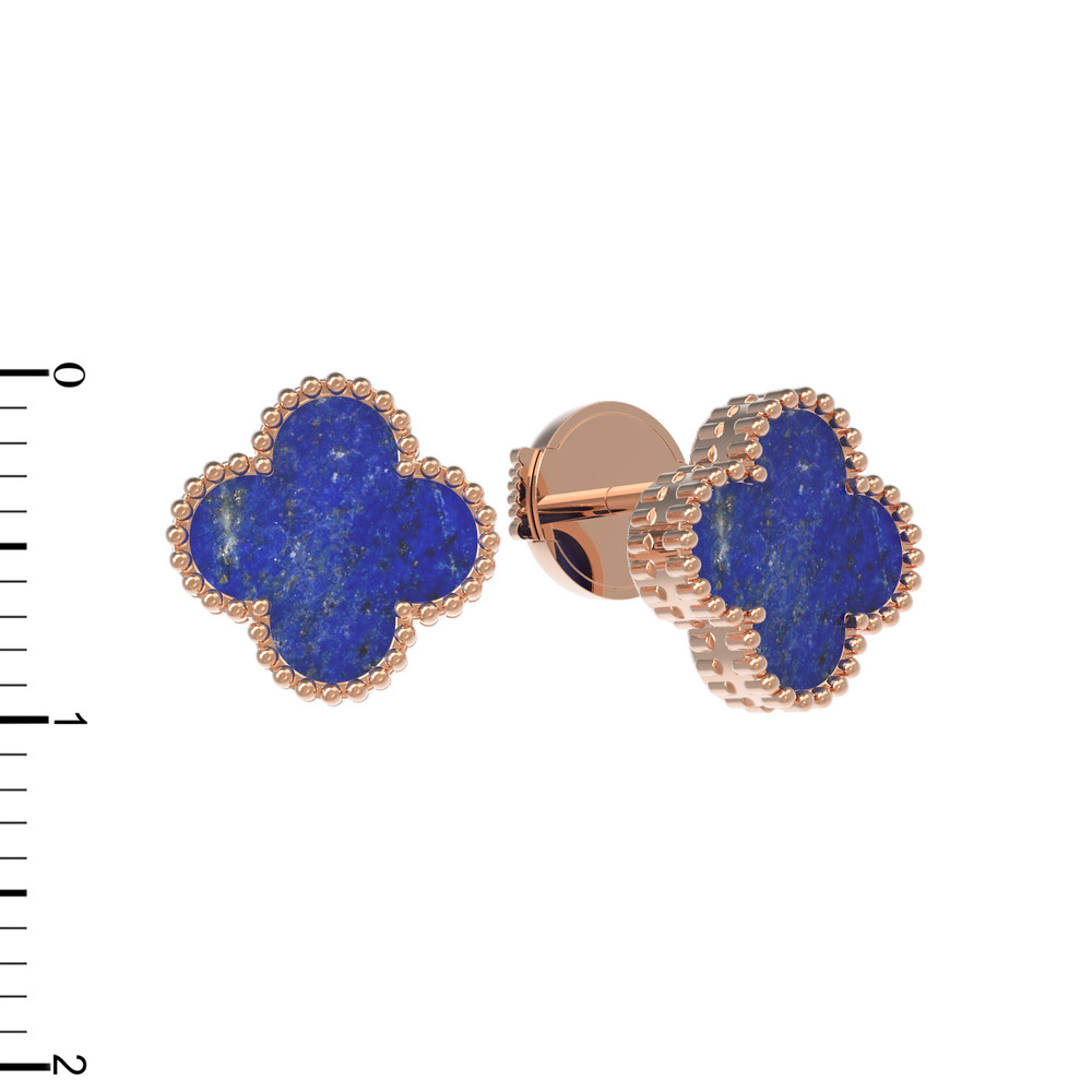 Серьги из золота c лазуритом