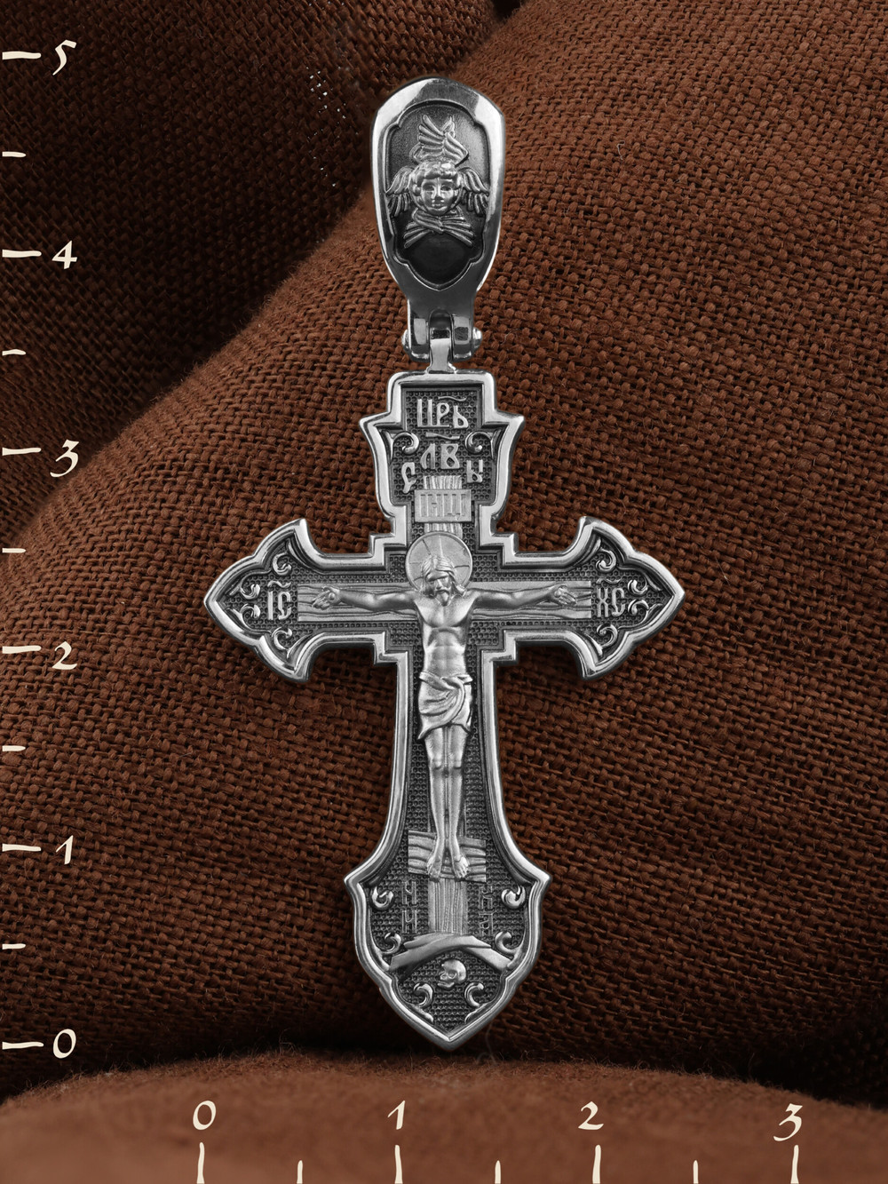 Крест из белого золота