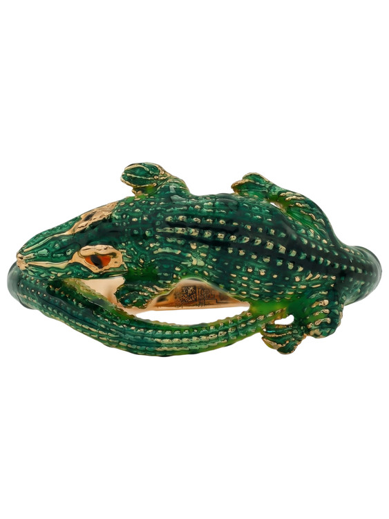 Кольцо из золота c эмаль