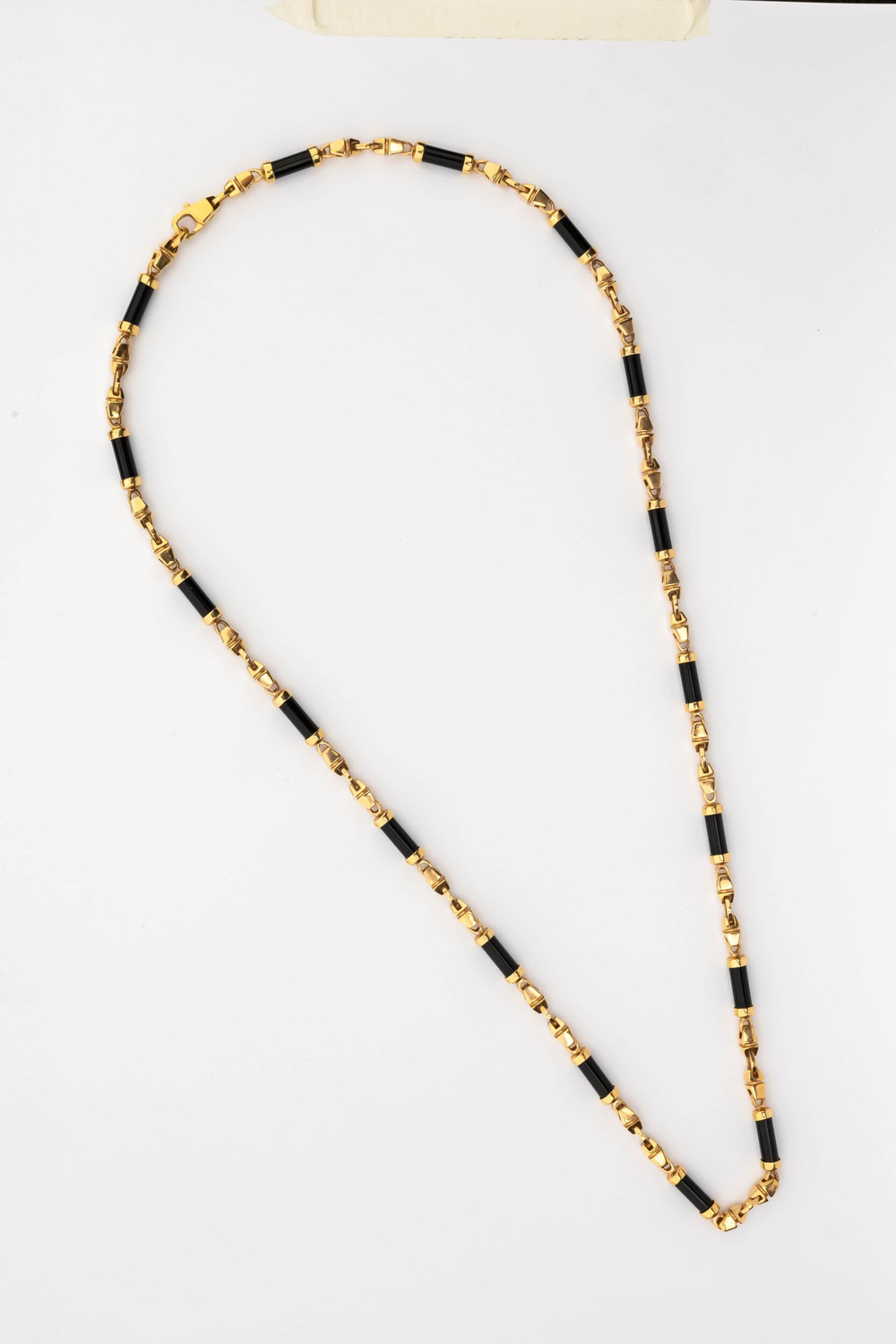 Цепь из золота c ониксом