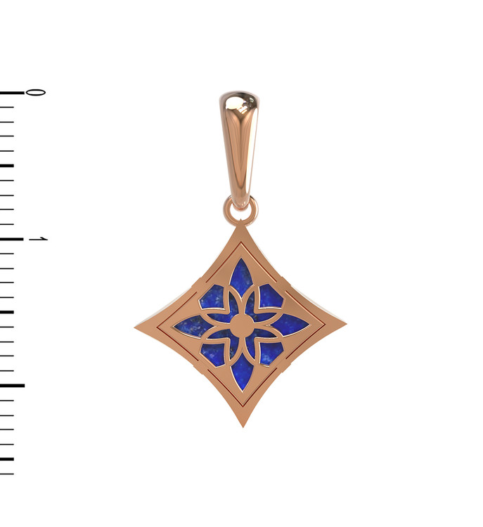 Подвеска из золота c лазуритом