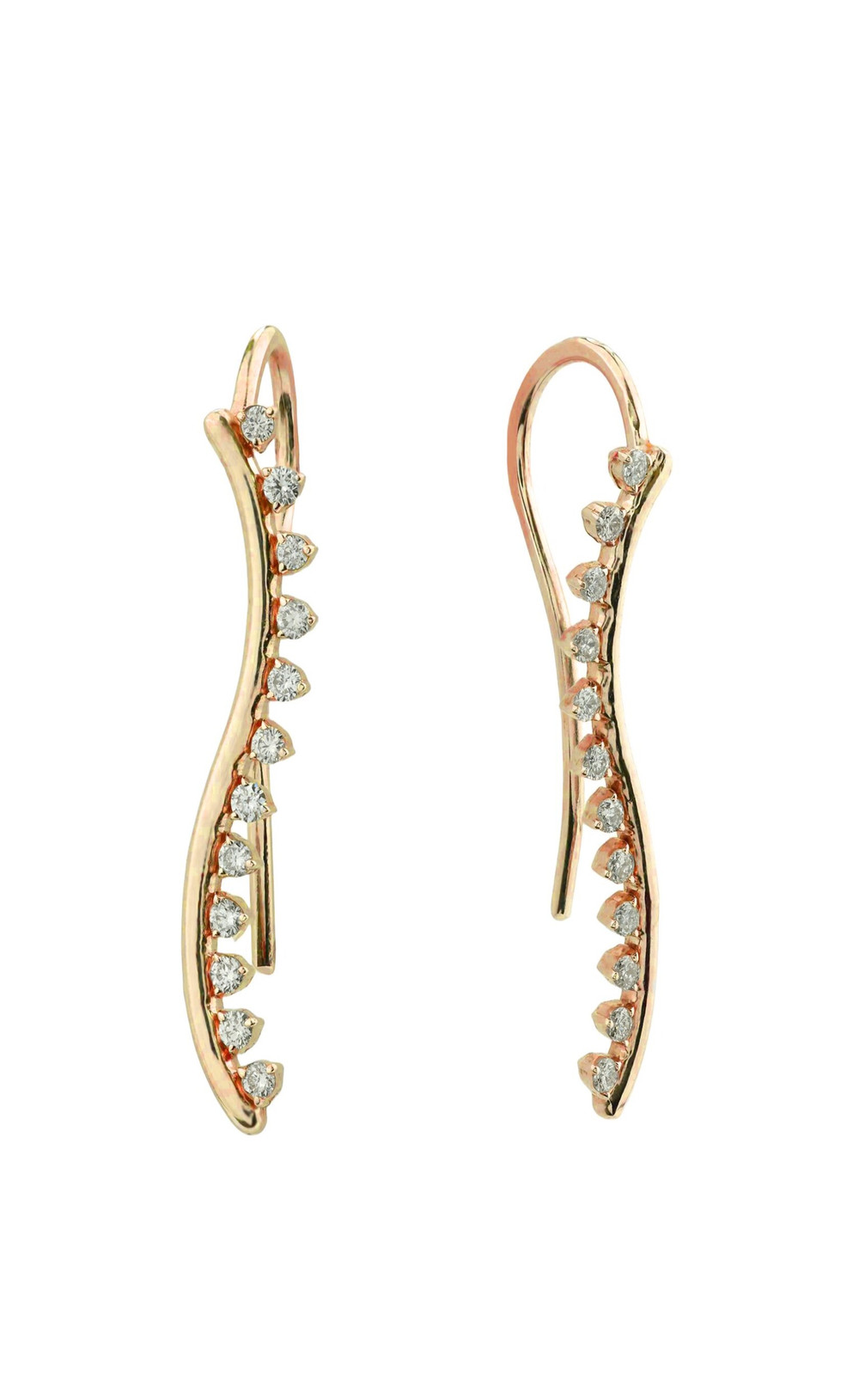 Серьги из золота c бриллиантами