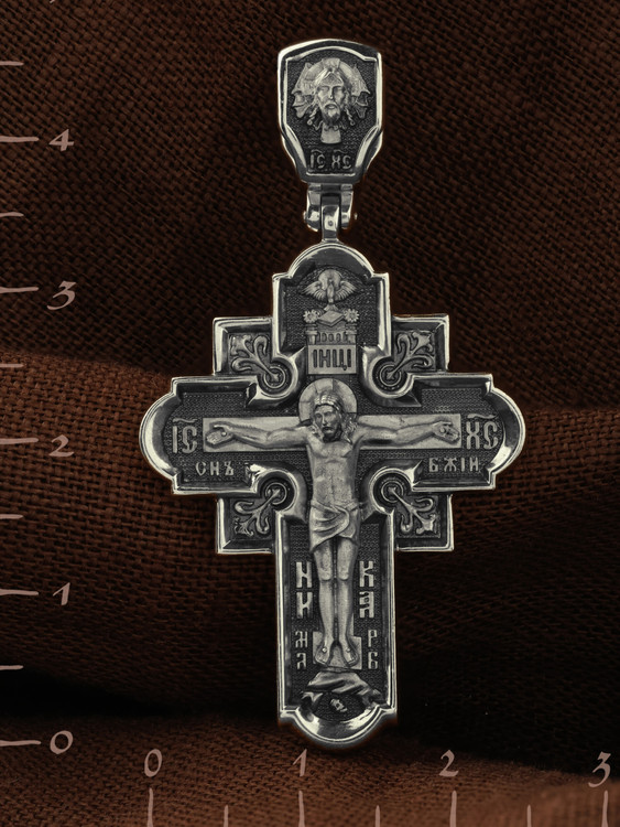 Крест из белого золота