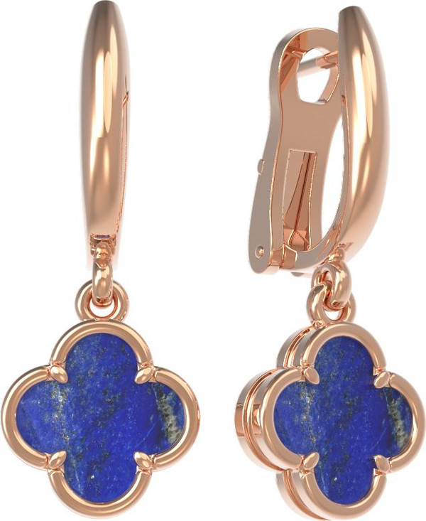 Серьги из золота c лазуритом