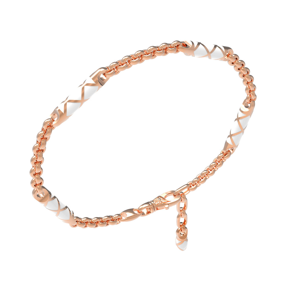 Браслет из золота c эмаль