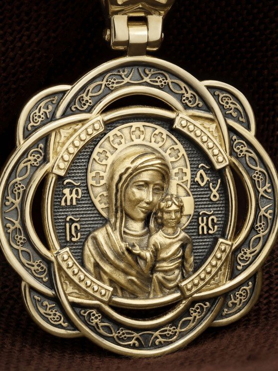 Образок из лимонного золота