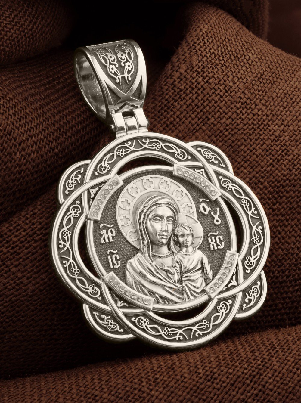 Образок из белого золота