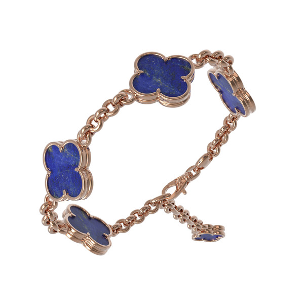 Браслет из золота c лазуритом