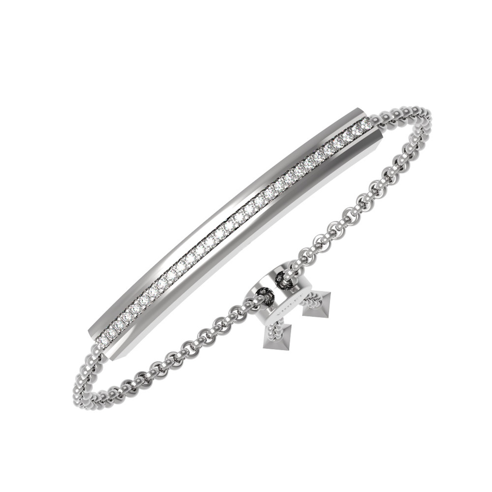 Браслет из белого золота c бриллиантами