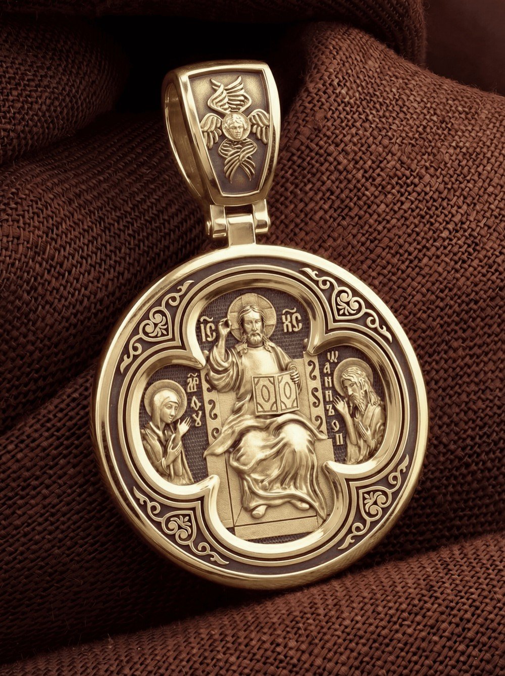 Образок из лимонного золота