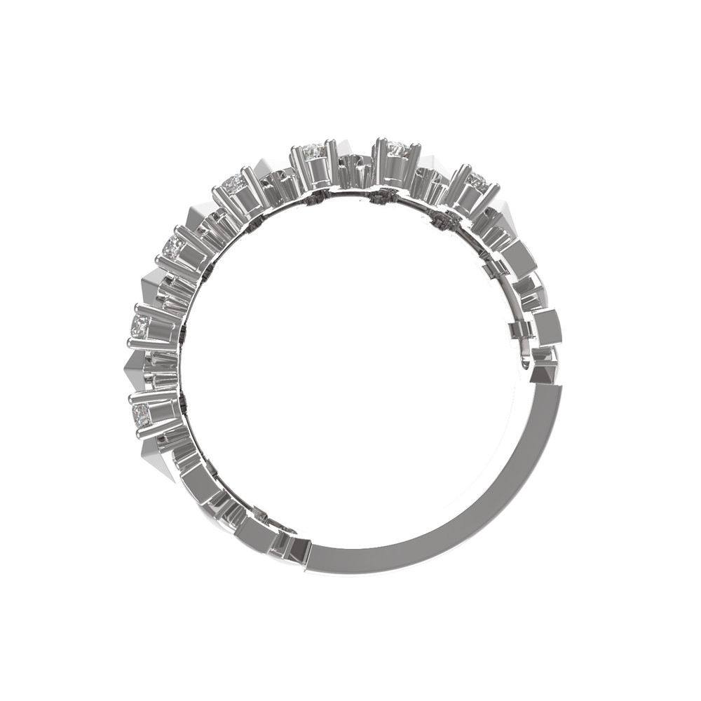 Кольцо из белого золота c бриллиантами