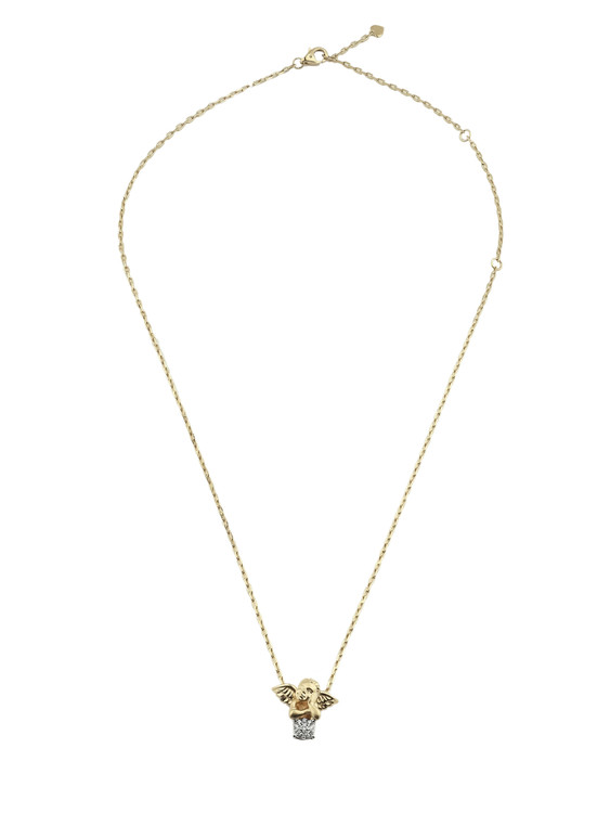 Колье из лимонного золота c бриллиантами