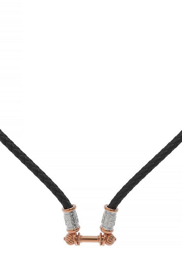 Шнурок кожаный из золота c кожаным шнурком