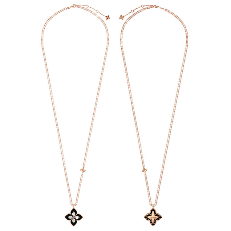 Колье из золота c бриллиантами и ониксом