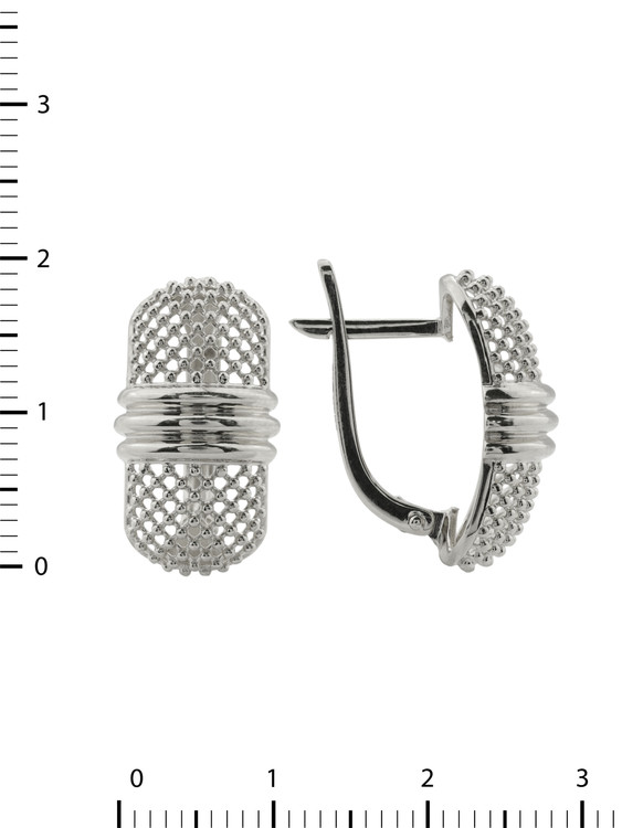 Серьги из белого золота