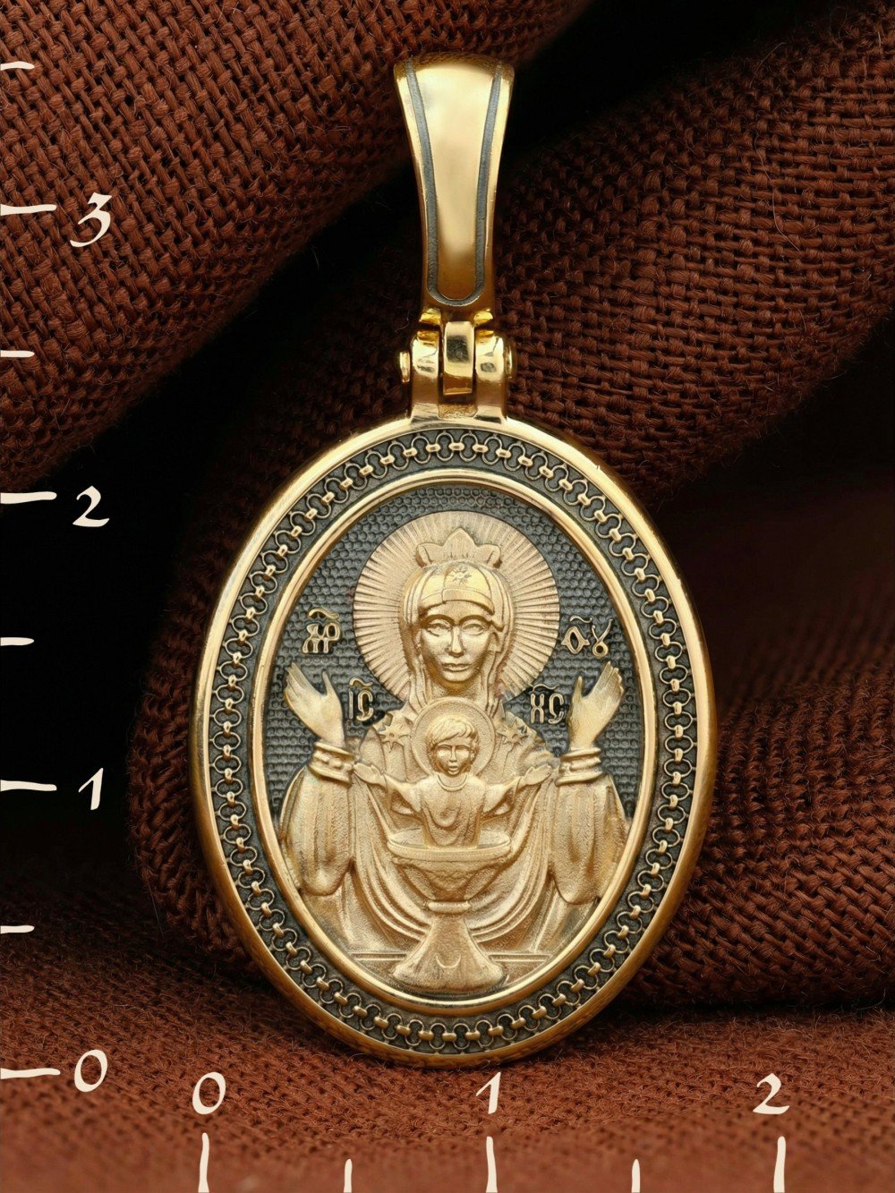 Образок из лимонного золота