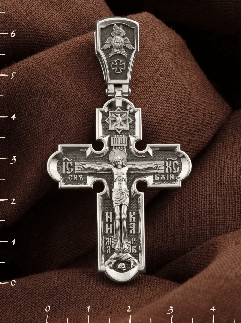 Крест из белого золота