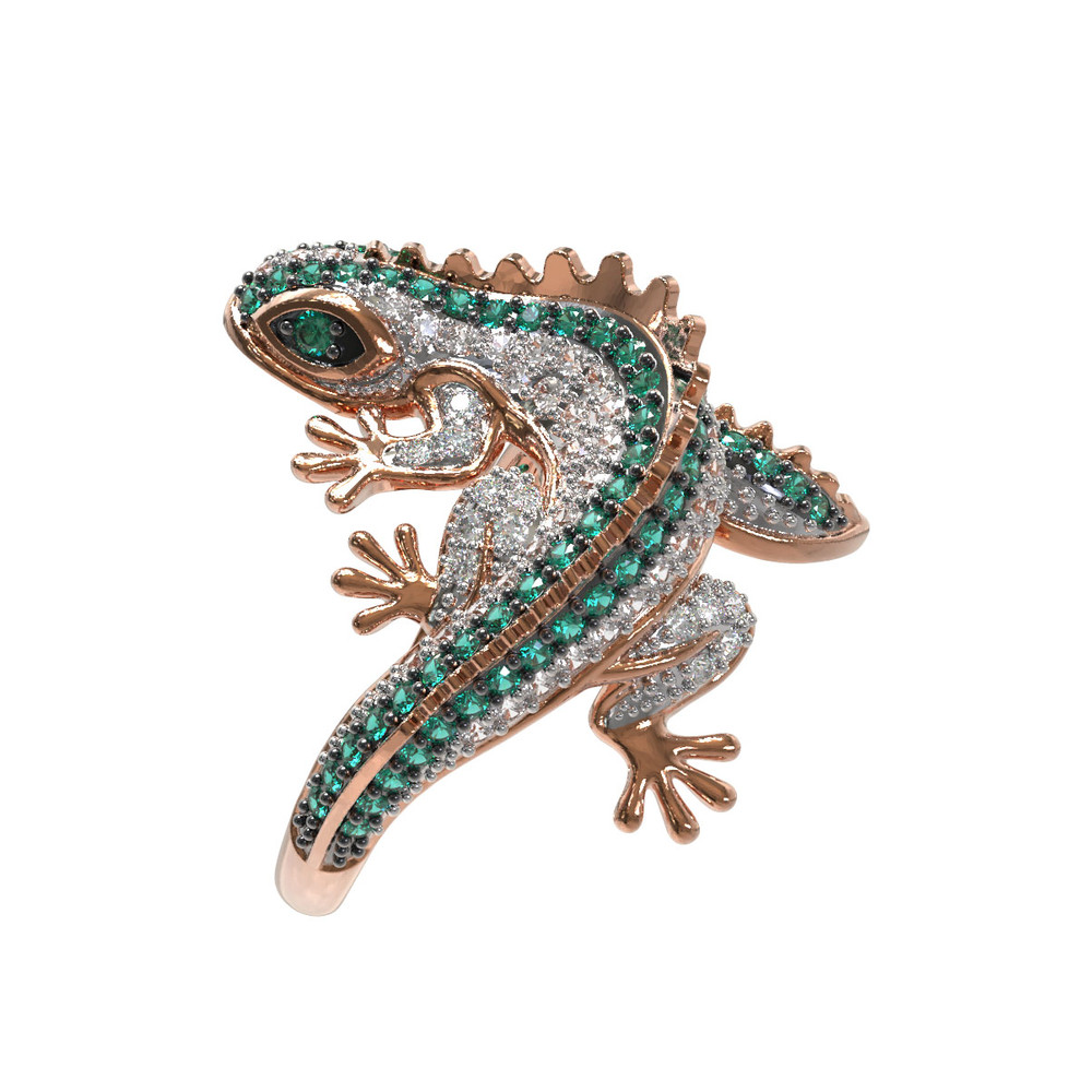 Кольцо из золота c фианитом