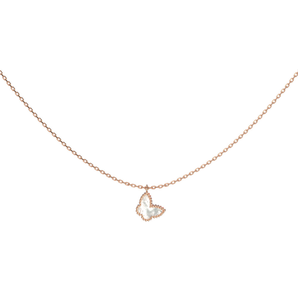 Колье из золота c перламутром