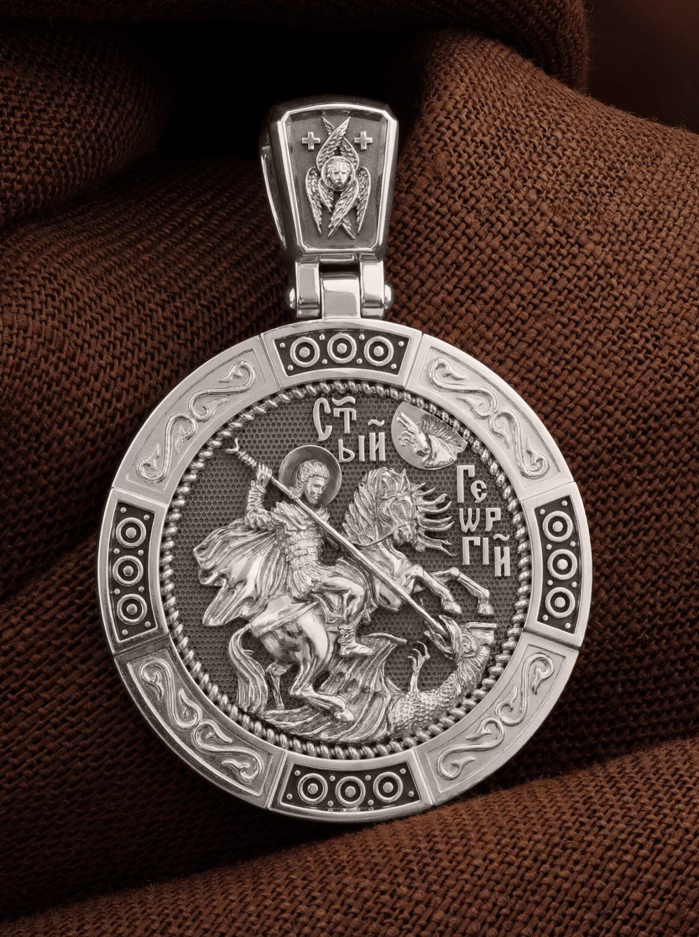 Образок из белого золота