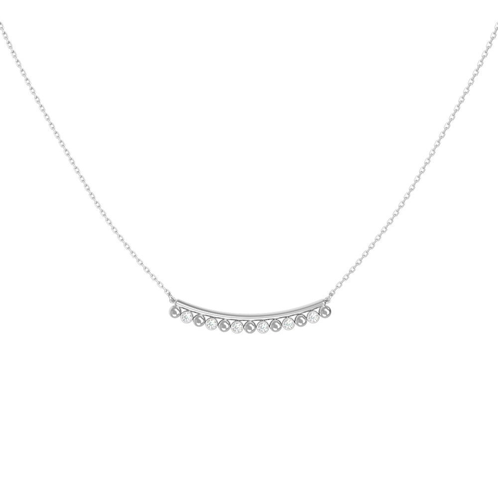 Колье из белого золота c бриллиантами