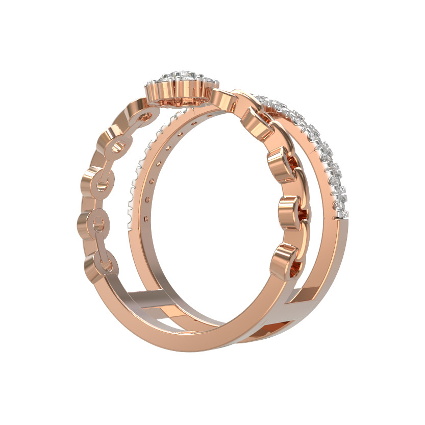 Кольцо из золота c бриллиантами