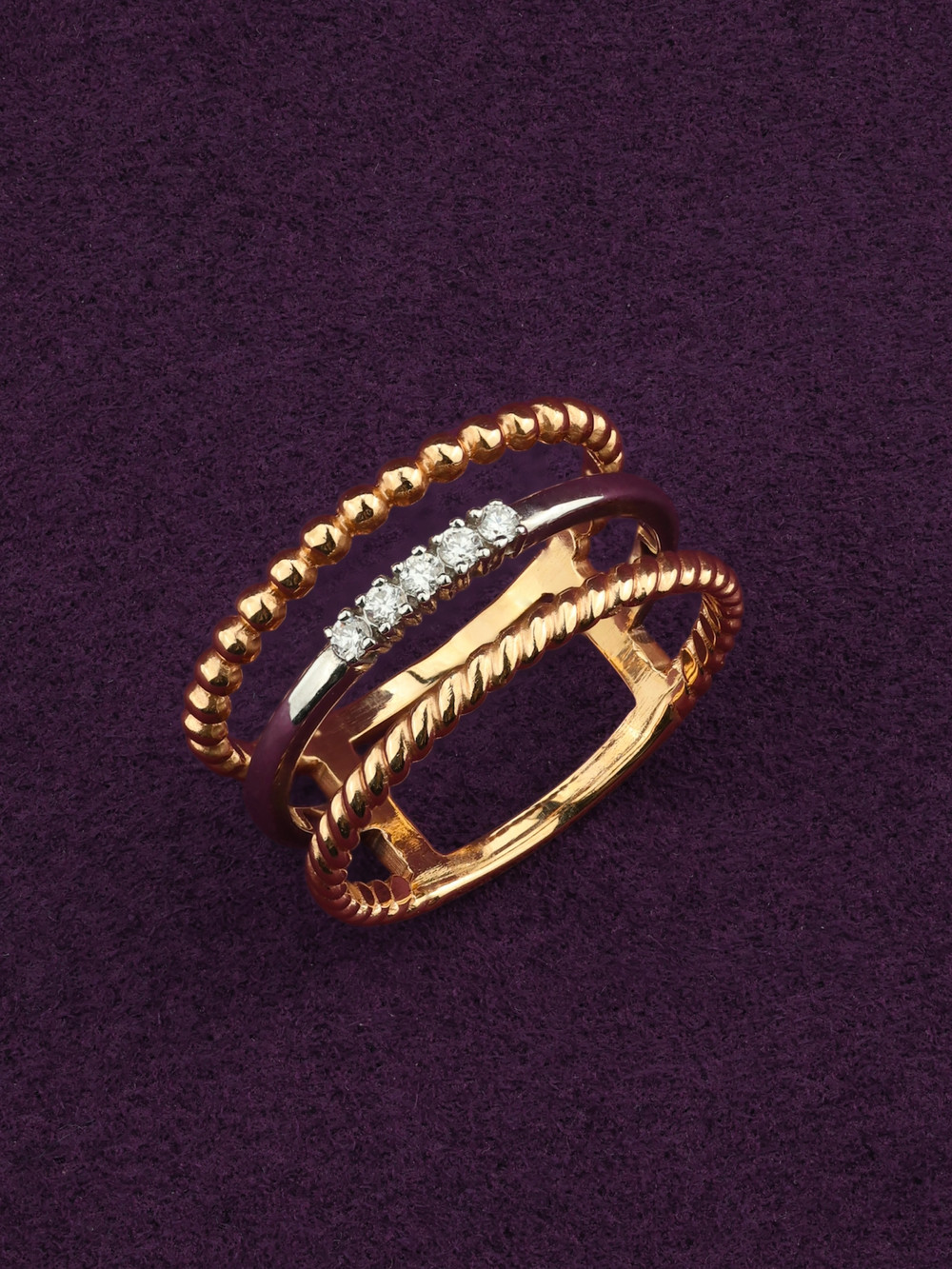 Кольцо из золота c бриллиантами