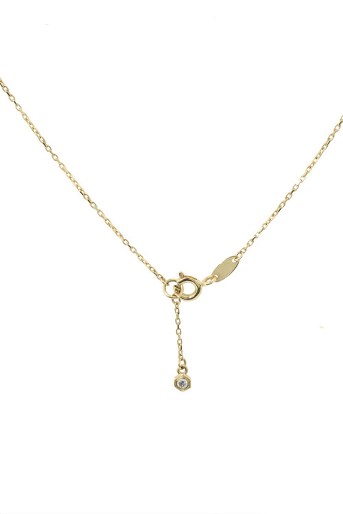 Колье из лимонного золота c бриллиантами и ониксом