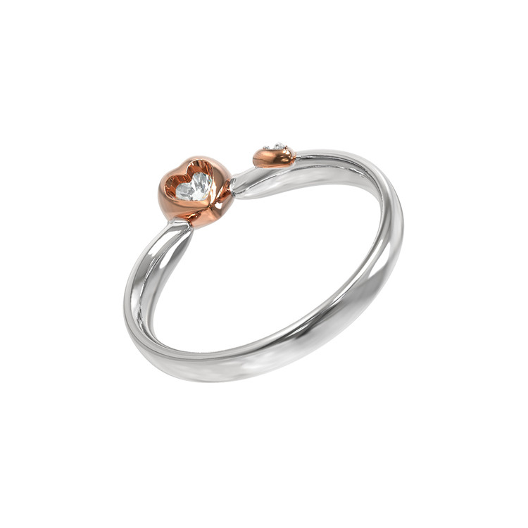 Кольцо из белого золота c бриллиантами