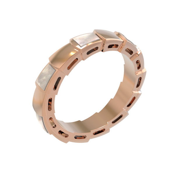 Кольцо из золота c перламутром