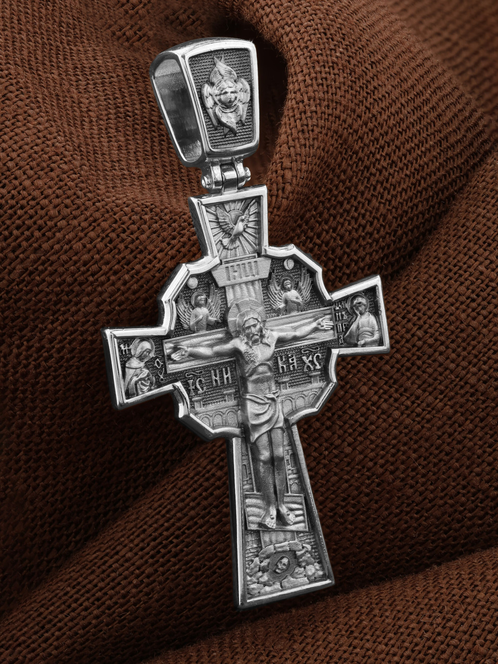 Крест из белого золота