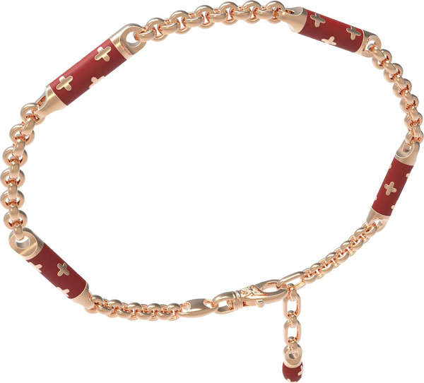 Браслет из золота c эмаль