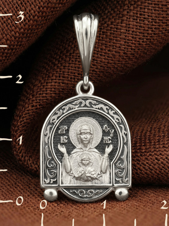 Образок из белого золота