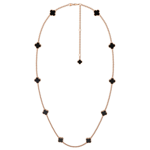 Колье из золота c ониксом