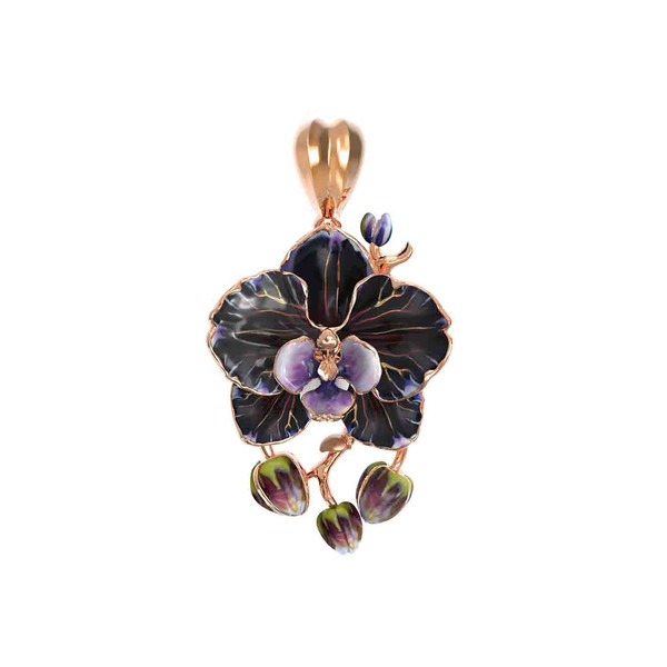 Подвеска из золота c эмаль