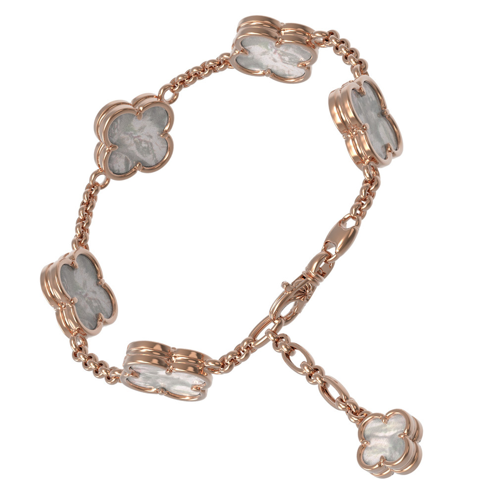 Браслет из золота c перламутром