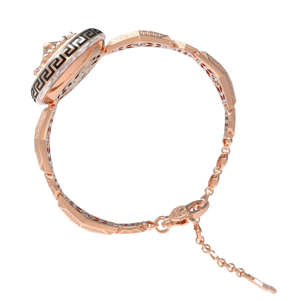 Браслет из золота c эмаль и перламутром