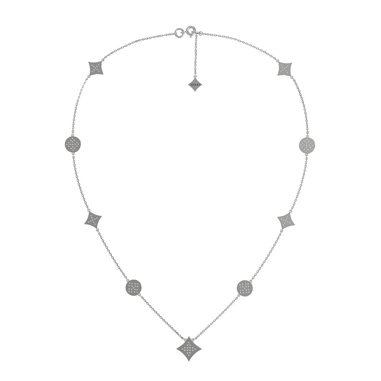 Колье из белого золота c бриллиантами