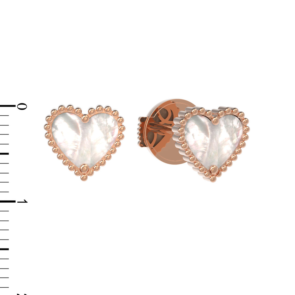 Серьги из золота c перламутром