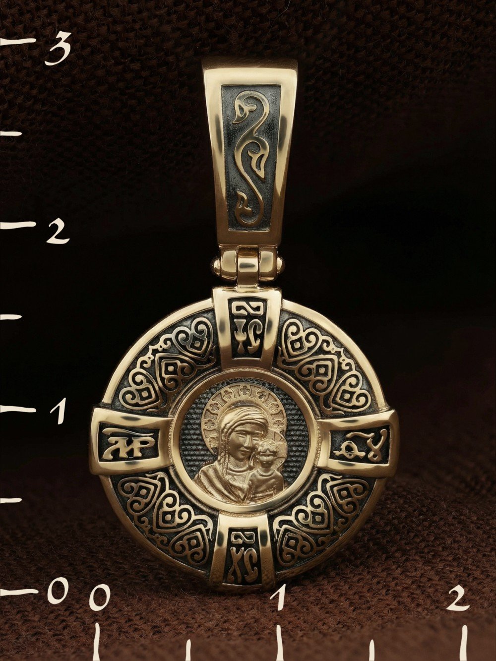 Образок из лимонного золота