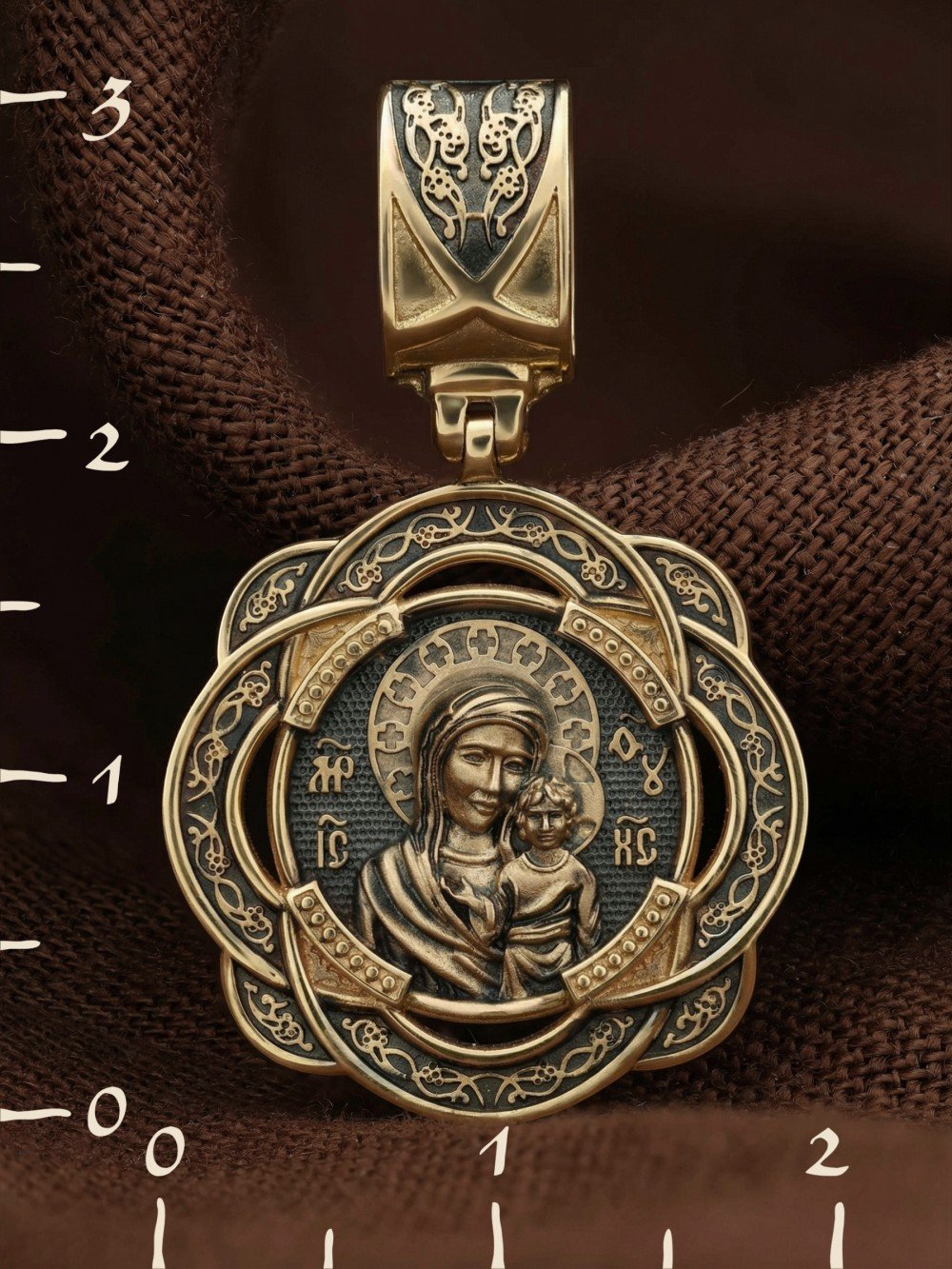 Образок из лимонного золота