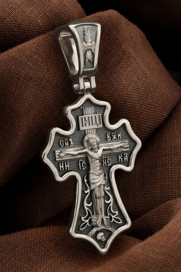 Крест из белого золота