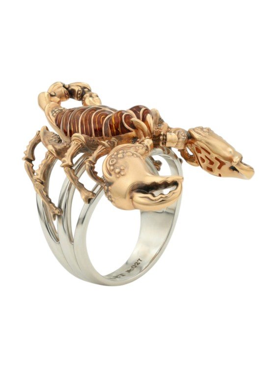 Кольцо из золота c эмаль