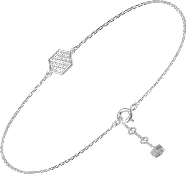 Браслет из белого золота c бриллиантами