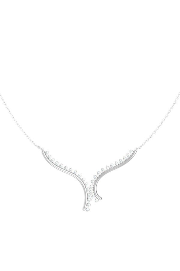 Колье из белого золота c бриллиантами