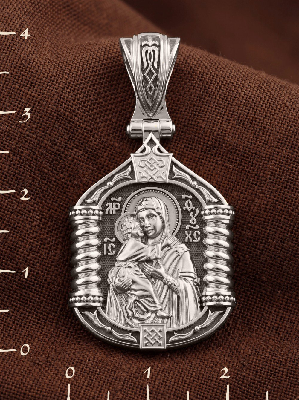 Образок из белого золота