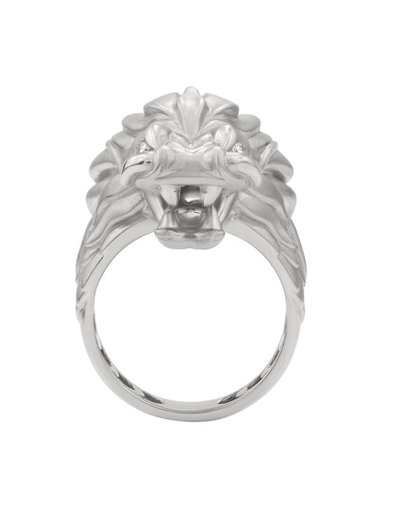 Кольцо из белого золота c бриллиантами