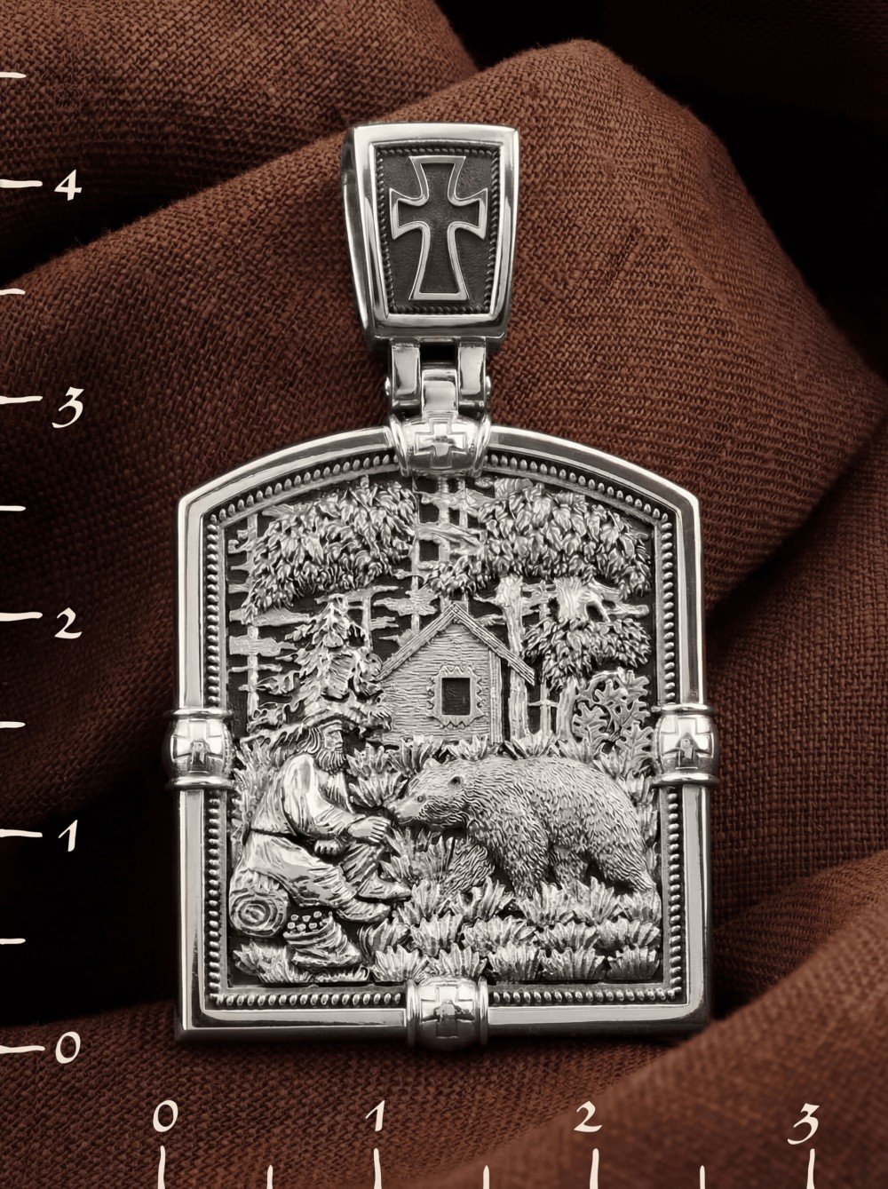 Образок из белого золота