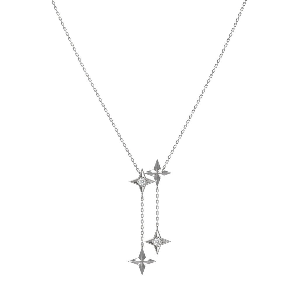 Колье из белого золота c бриллиантами