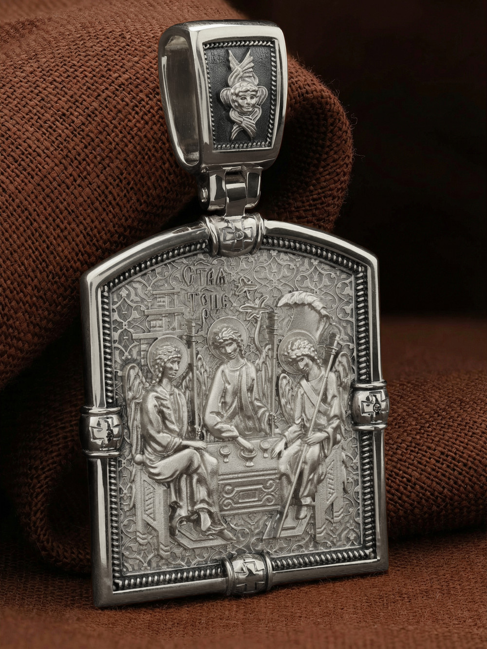 Образок из белого золота